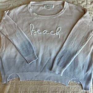 Elan Women's Sweater - Light ombré Beach sweater